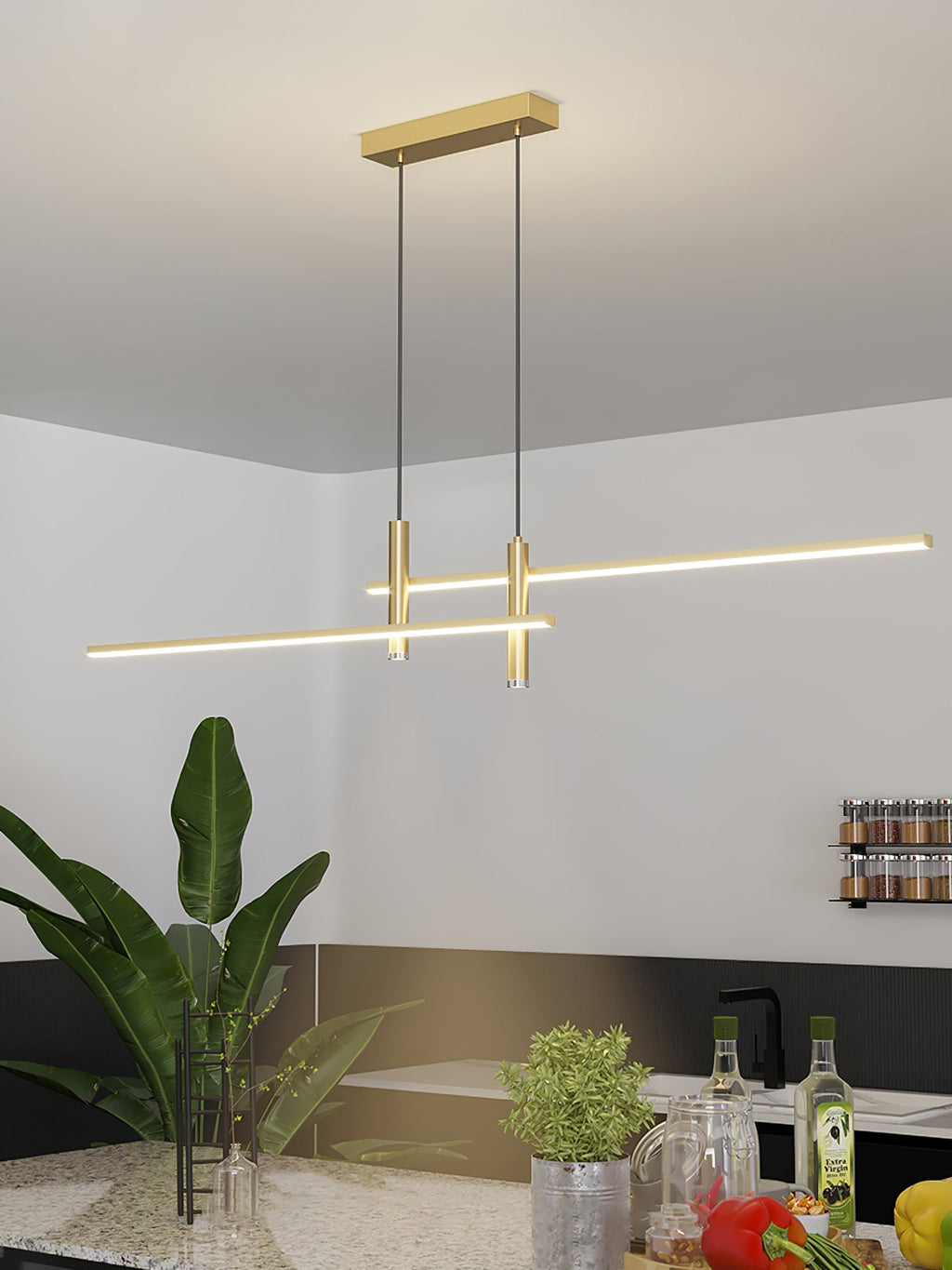 Minimalist LED Pendant Light | Dimmable, Adjustable Height & Ideal for Indoor Spaces