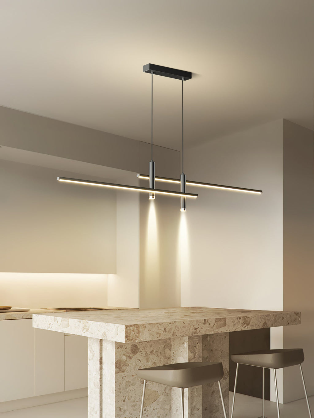 Minimalist LED Pendant Light | Dimmable, Adjustable Height & Ideal for Indoor Spaces