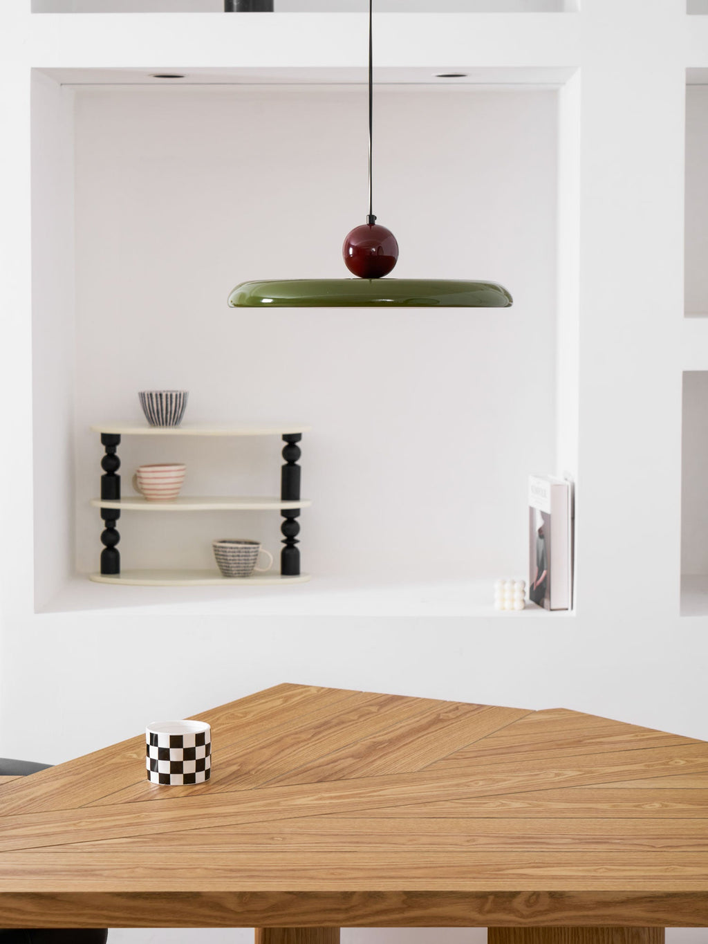 Lola Pendant Swag Light | Warm & Cool LED Options, Minimalist Design for Indoor Home Illumination