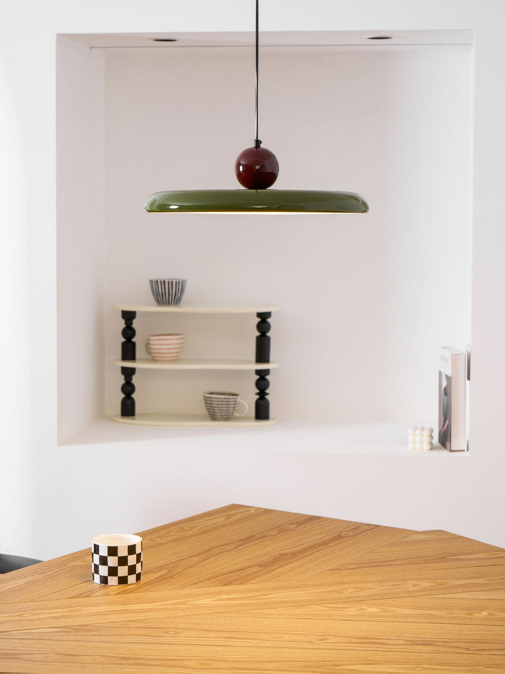 Lola Pendant Swag Light | Warm & Cool LED Options, Minimalist Design for Indoor Home Illumination