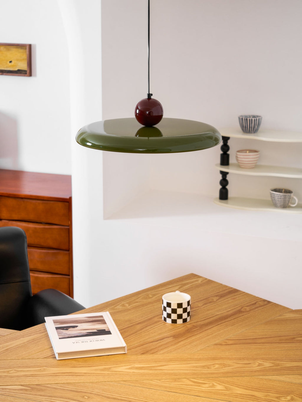 Lola Pendant Swag Light | Warm & Cool LED Options, Minimalist Design for Indoor Home Illumination