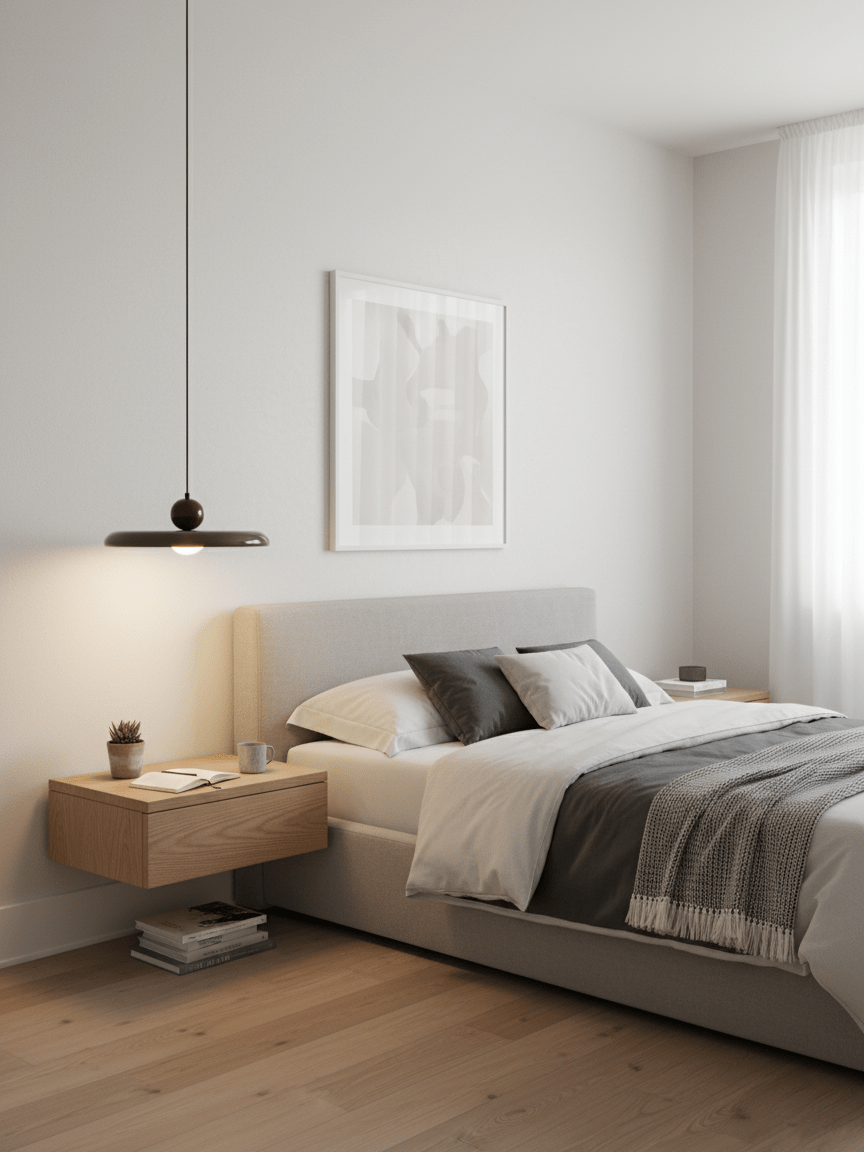 Lola Pendant Swag Light | Warm & Cool LED Options, Minimalist Design for Indoor Home Illumination