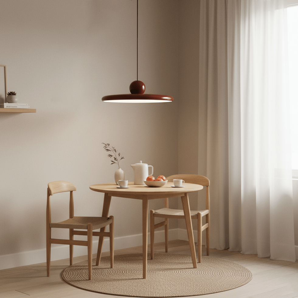 Lola Pendant Swag Light | Warm & Cool LED Options, Minimalist Design for Indoor Home Illumination