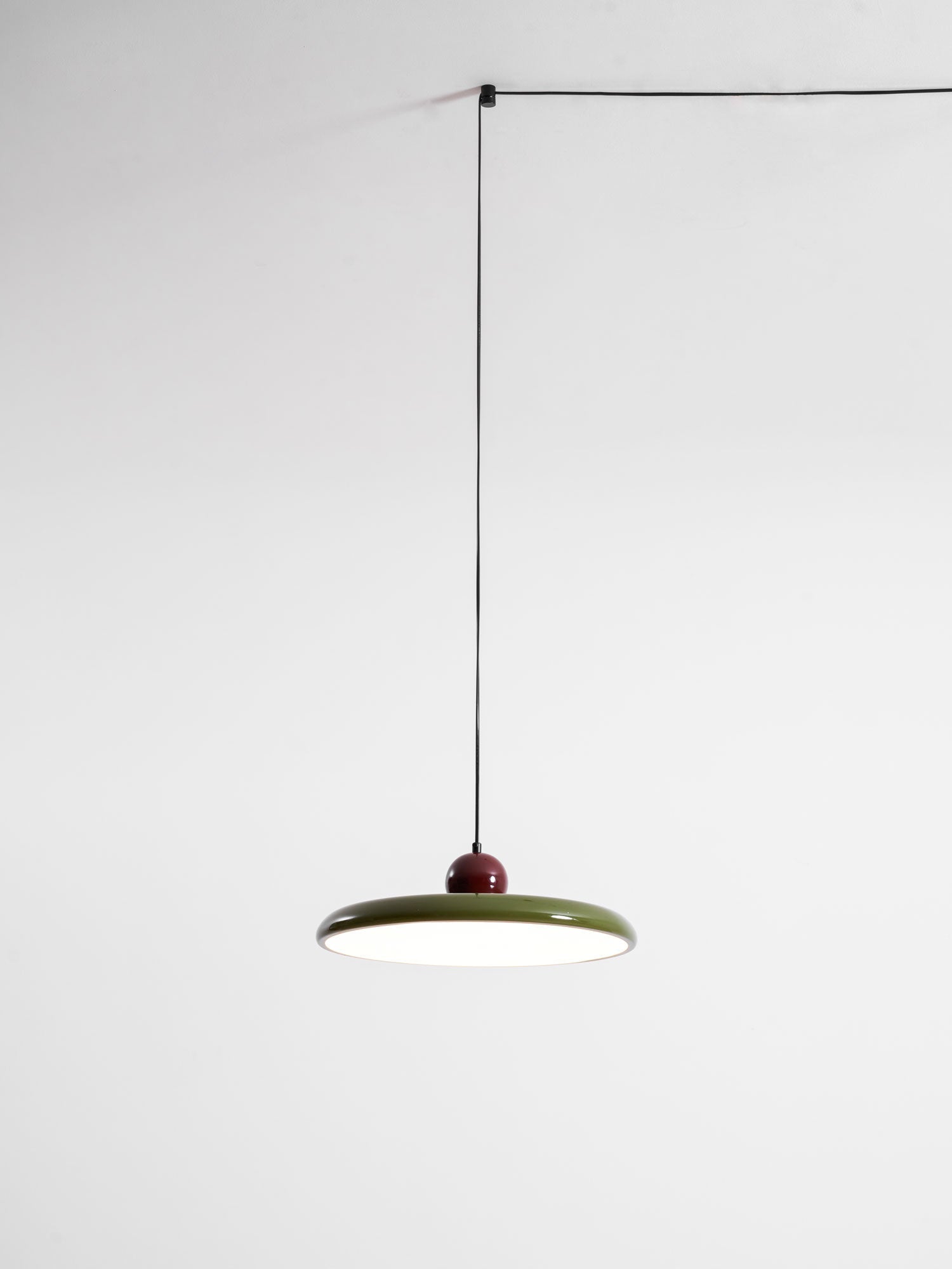 Lola Pendant Swag Light | Warm & Cool LED Options, Minimalist Design for Indoor Home Illumination
