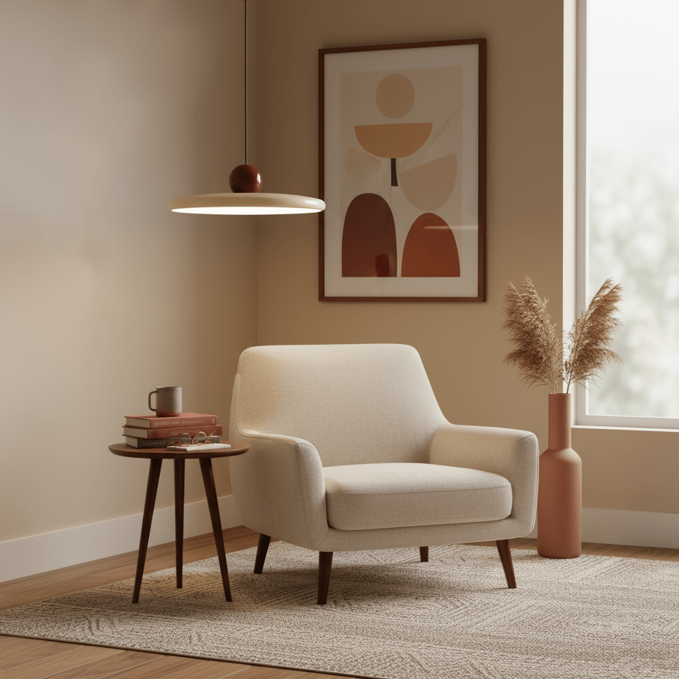 Lola Pendant Swag Light | Warm & Cool LED Options, Minimalist Design for Indoor Home Illumination