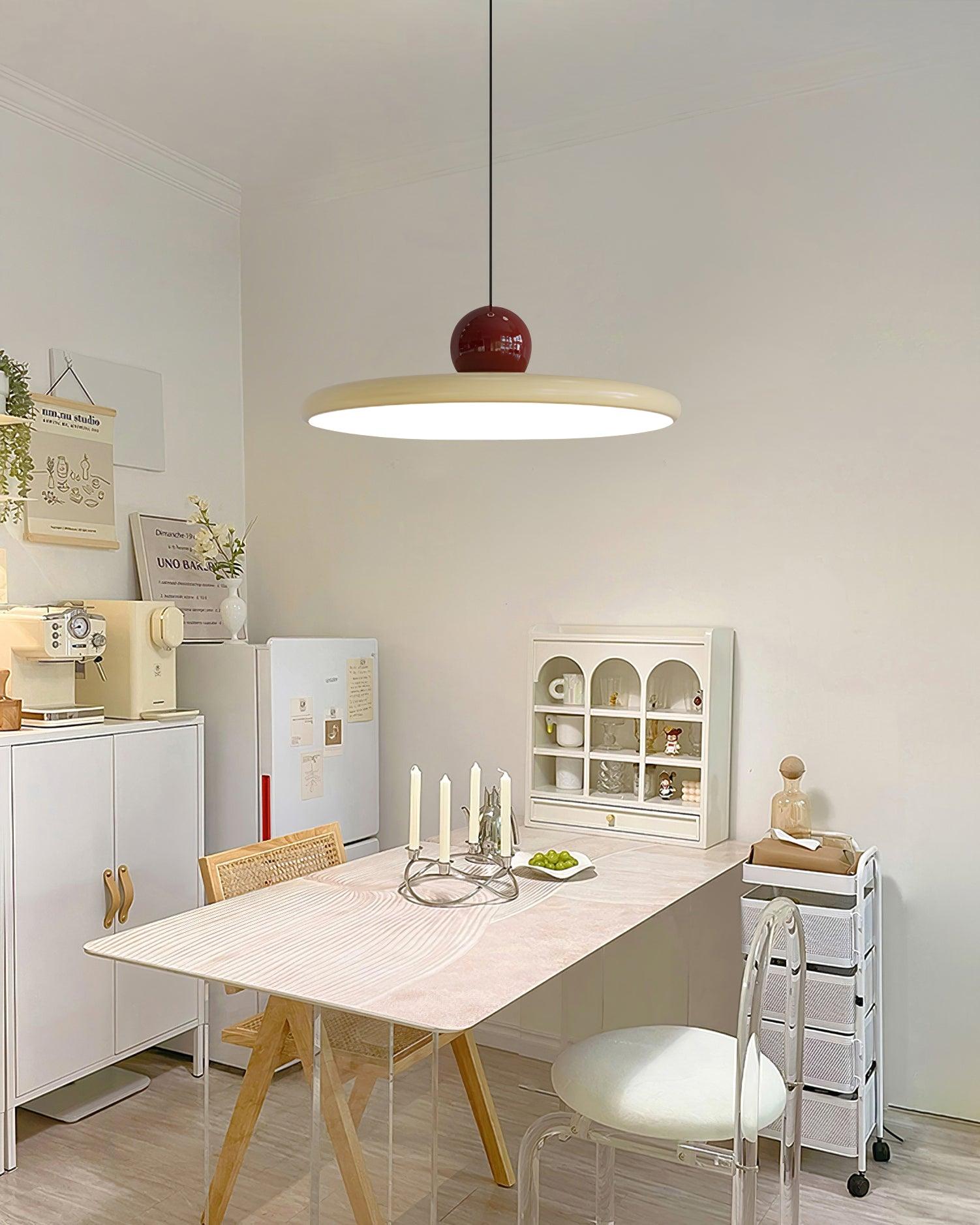 Lola Pendant Swag Light | Warm & Cool LED Options, Minimalist Design for Indoor Home Illumination