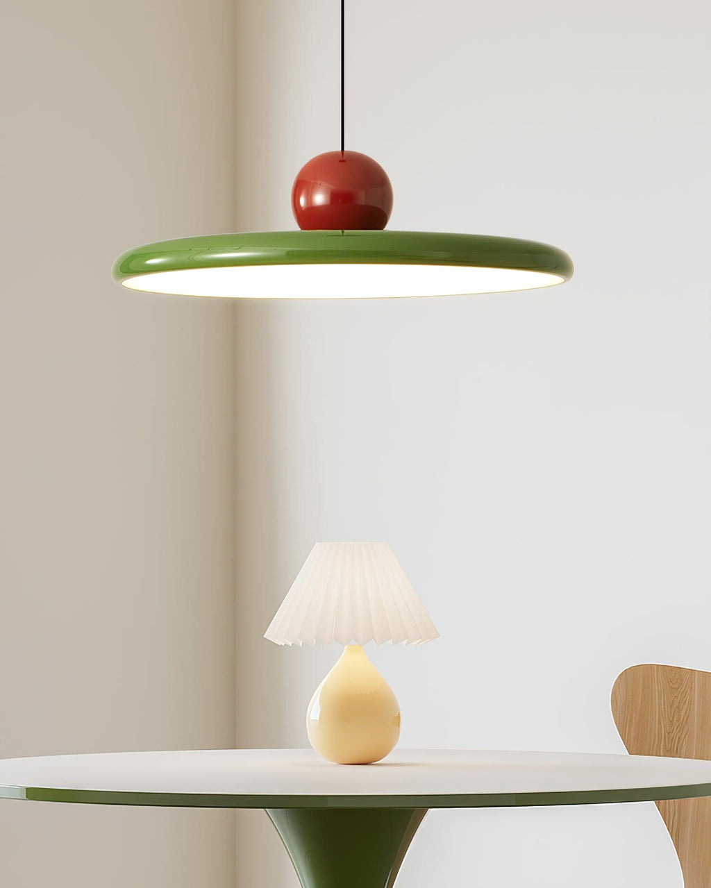 Lola Pendant Swag Light | Warm & Cool LED Options, Minimalist Design for Indoor Home Illumination