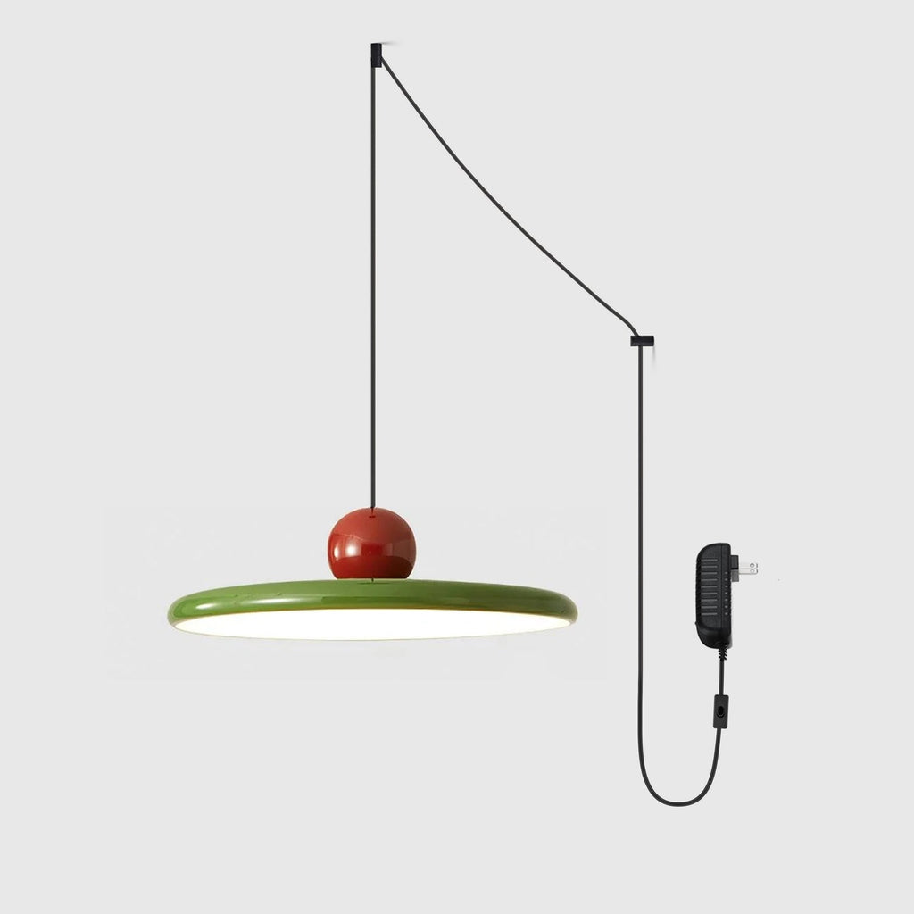 Lola Pendant Swag Light | Warm & Cool LED Options, Minimalist Design for Indoor Home Illumination