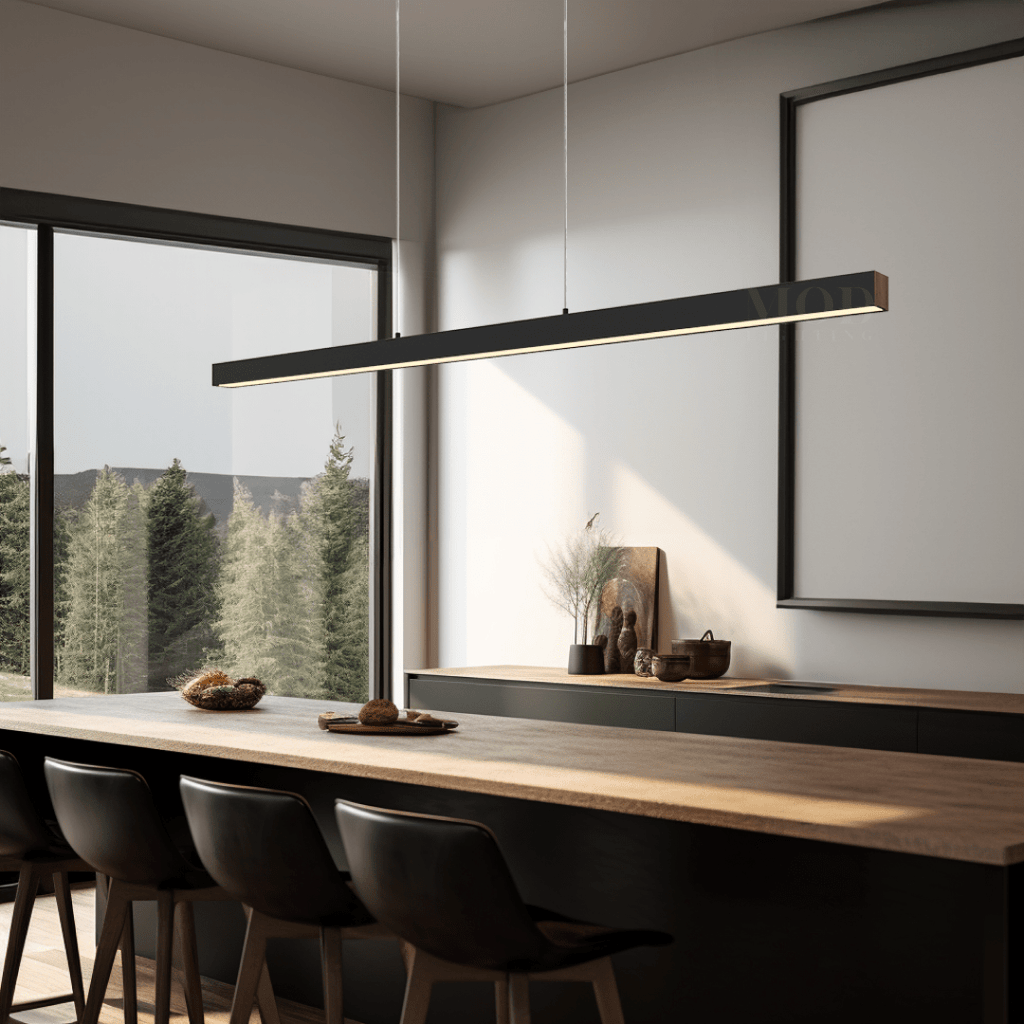 Minimalist Modern LED Pendant Light – Dimmable Loft-Style Adjustable Metal Light for Kitchen & Dining