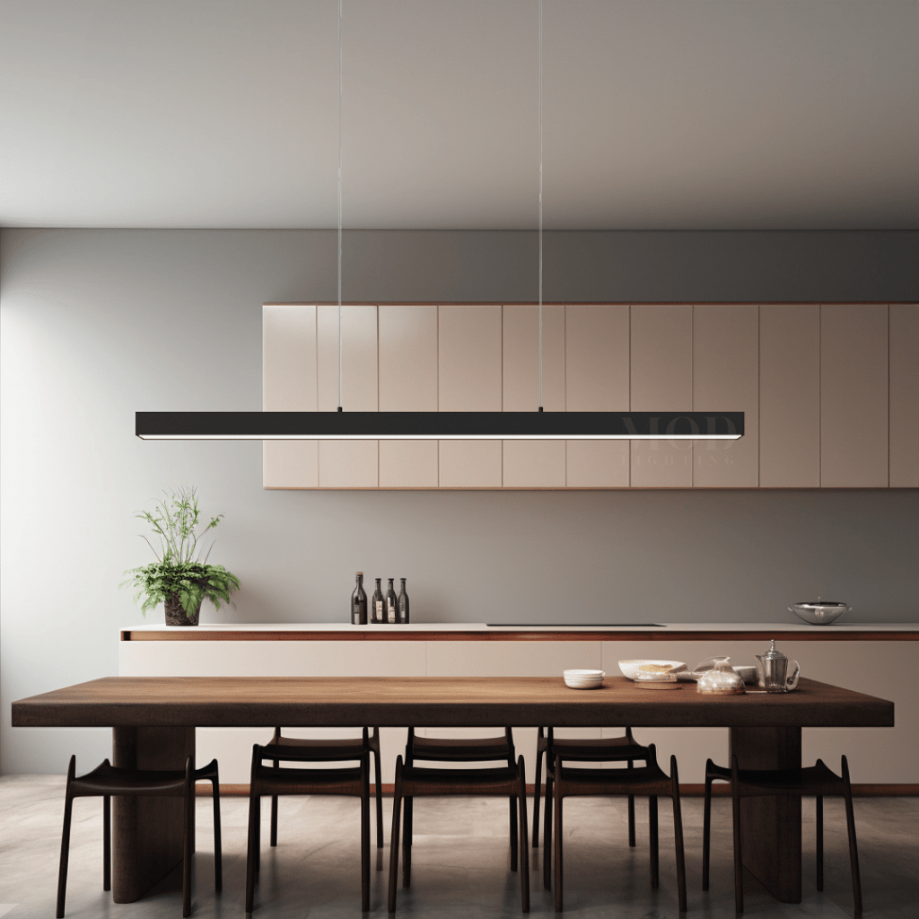 Minimalist Modern LED Pendant Light – Dimmable Loft-Style Adjustable Metal Light for Kitchen & Dining