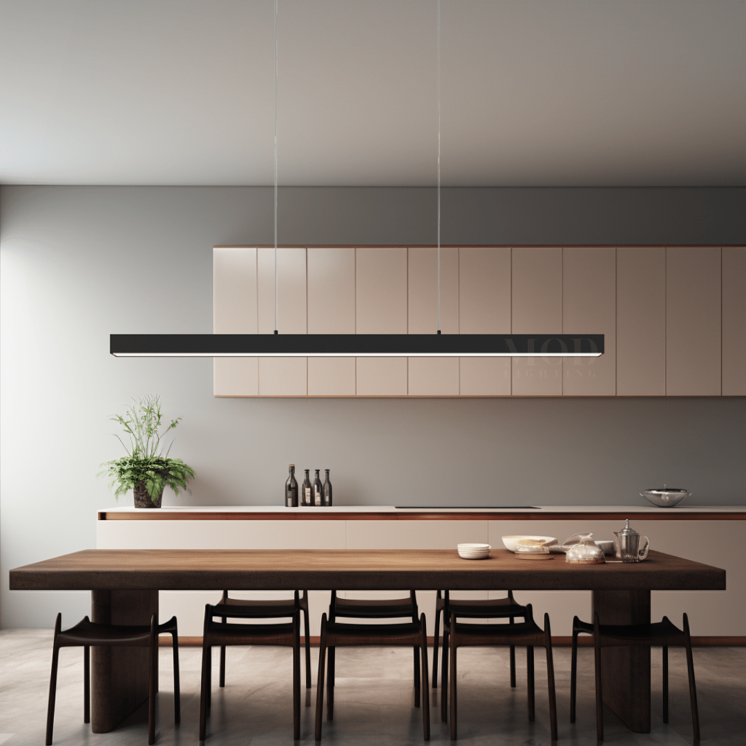 Minimalist Modern LED Pendant Light – Dimmable Loft-Style Adjustable Metal Light for Kitchen & Dining