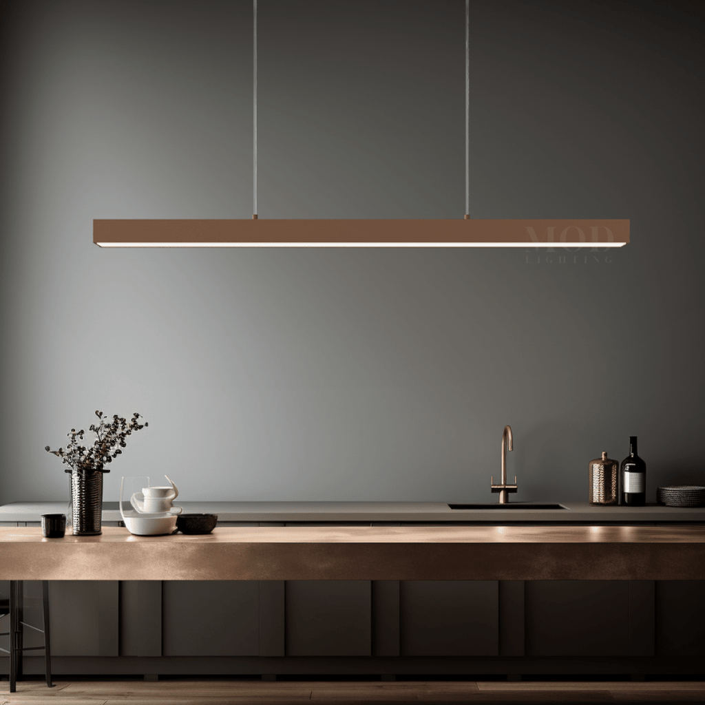 Minimalist Modern LED Pendant Light – Dimmable Loft-Style Adjustable Metal Light for Kitchen & Dining