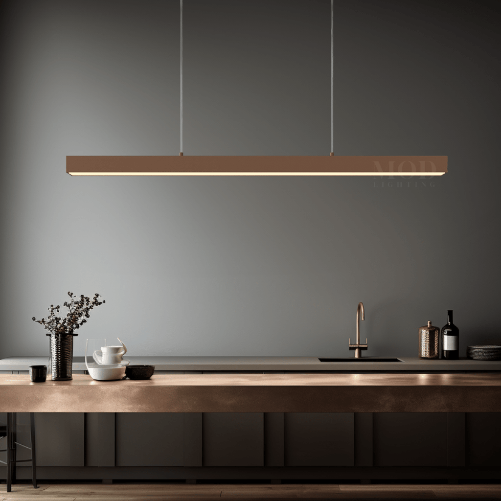 Minimalist Modern LED Pendant Light – Dimmable Loft-Style Adjustable Metal Light for Kitchen & Dining