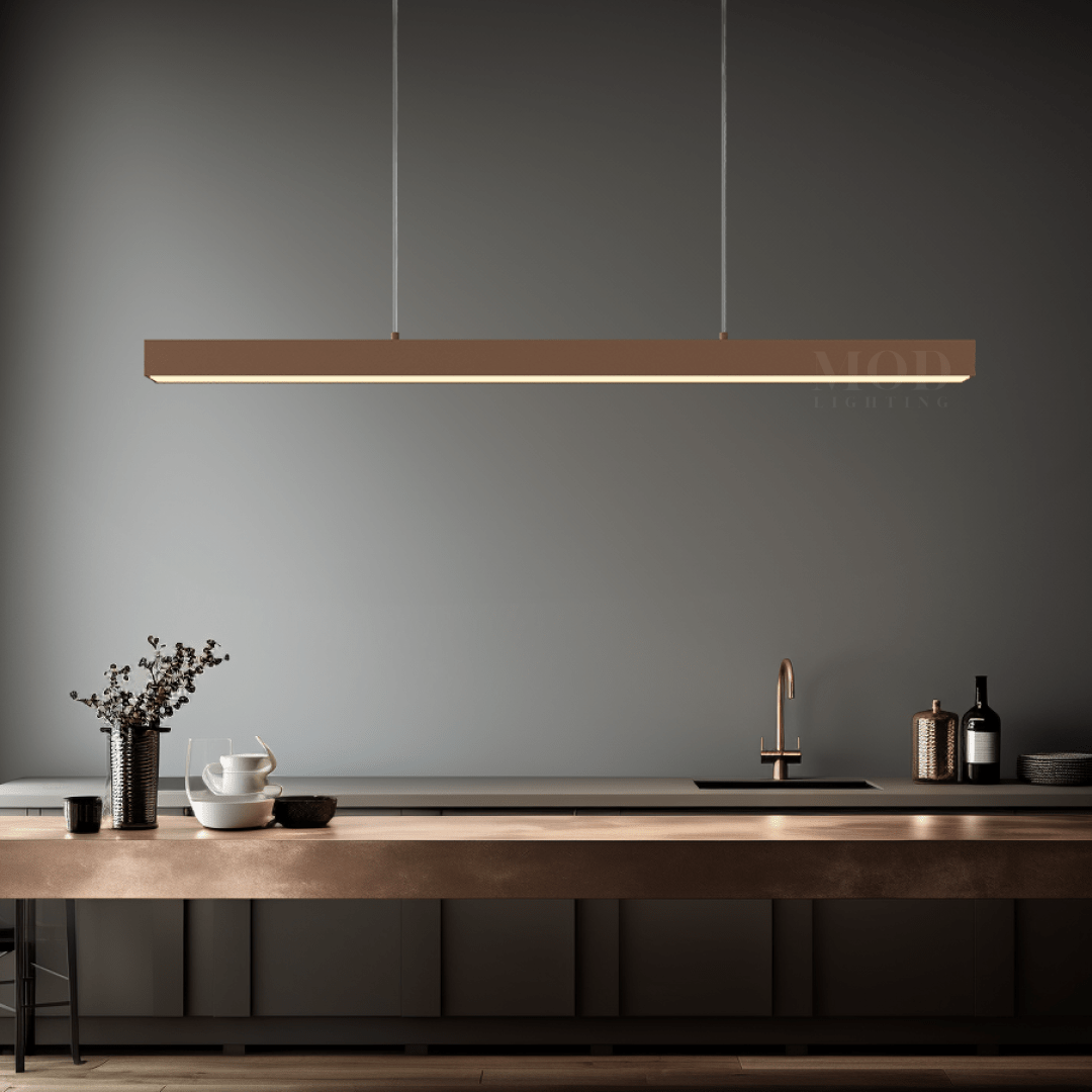 Minimalist Modern LED Pendant Light – Dimmable Loft-Style Adjustable Metal Light for Kitchen & Dining