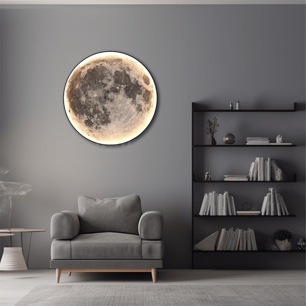 Luna Moon Lamp – USB Rechargeable LED Night Light, Magical Ambient Lighting for Bedroom & Gift