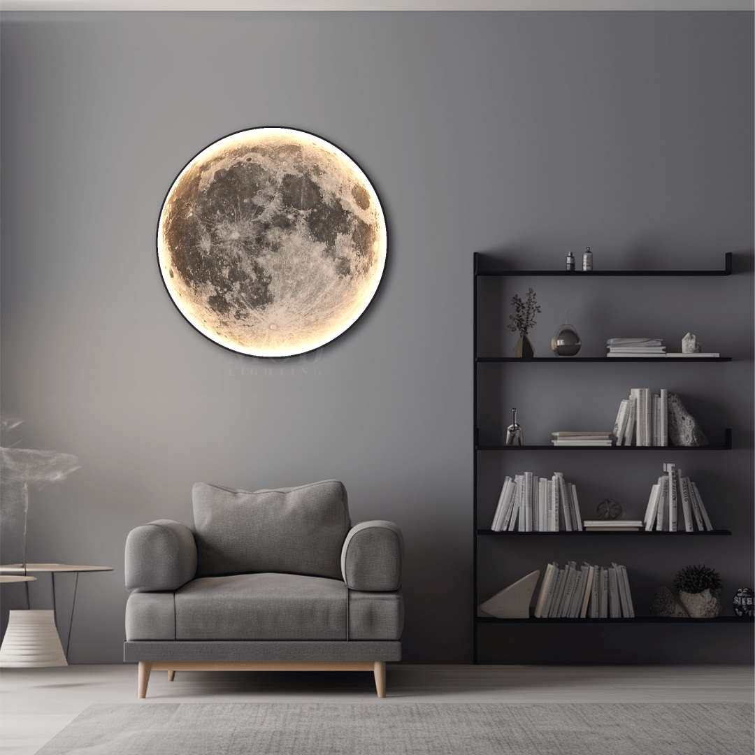 Luna Moon Lamp – USB Rechargeable LED Night Light, Magical Ambient Lighting for Bedroom & Gift