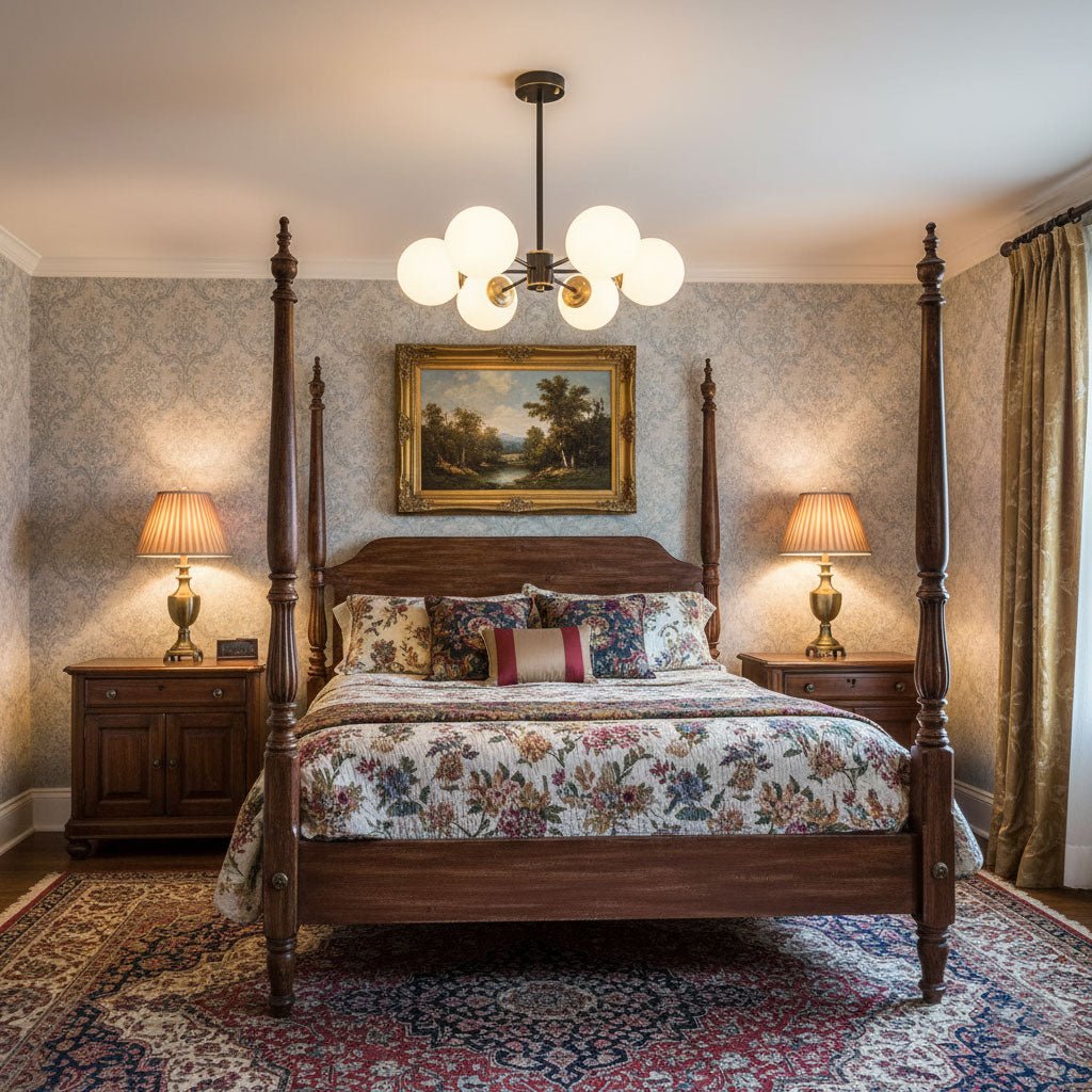 Modern Brass Orb Chandelier | Frosted Glass, 6-8 Lights & Ideal for Dining Rooms and Living Areas