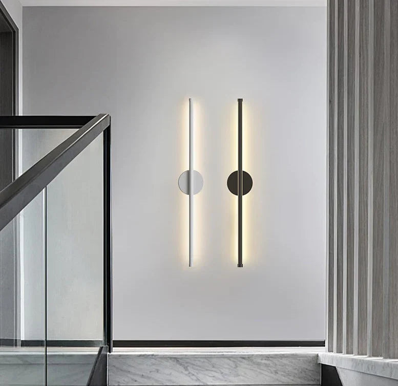 LED Round Wall Sconce Light Fixture - Minimalist Design for Modern Home Decor & Ambient Lighting