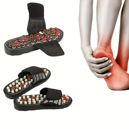 Acupressure Reflexology Massage Slippers | Therapeutic Footwear for Relaxation & Stress Relief - Comfortable & Effective