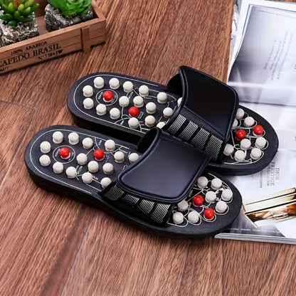 Acupressure Reflexology Massage Slippers | Therapeutic Footwear for Relaxation & Stress Relief - Comfortable & Effective