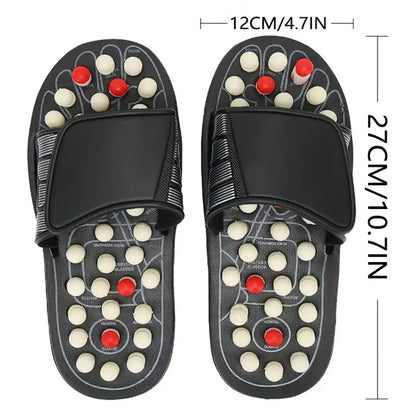 Acupressure Reflexology Massage Slippers | Therapeutic Footwear for Relaxation & Stress Relief - Comfortable & Effective