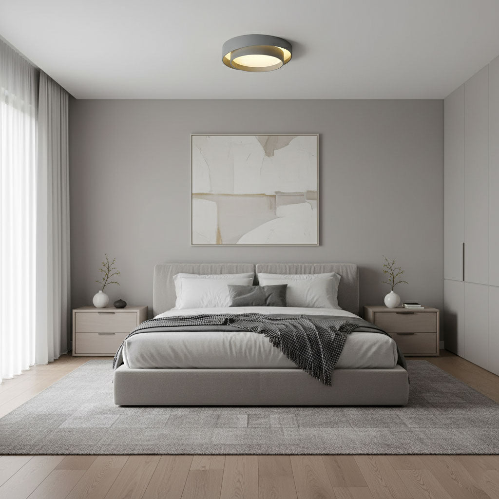LED Ceiling Lamp | Dimmable, Integrated LED & Stylish Design for Living Room and Bedrooms