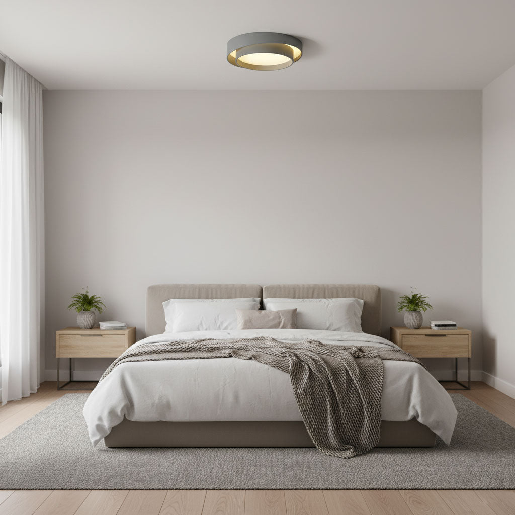 LED Ceiling Lamp | Dimmable, Integrated LED & Stylish Design for Living Room and Bedrooms