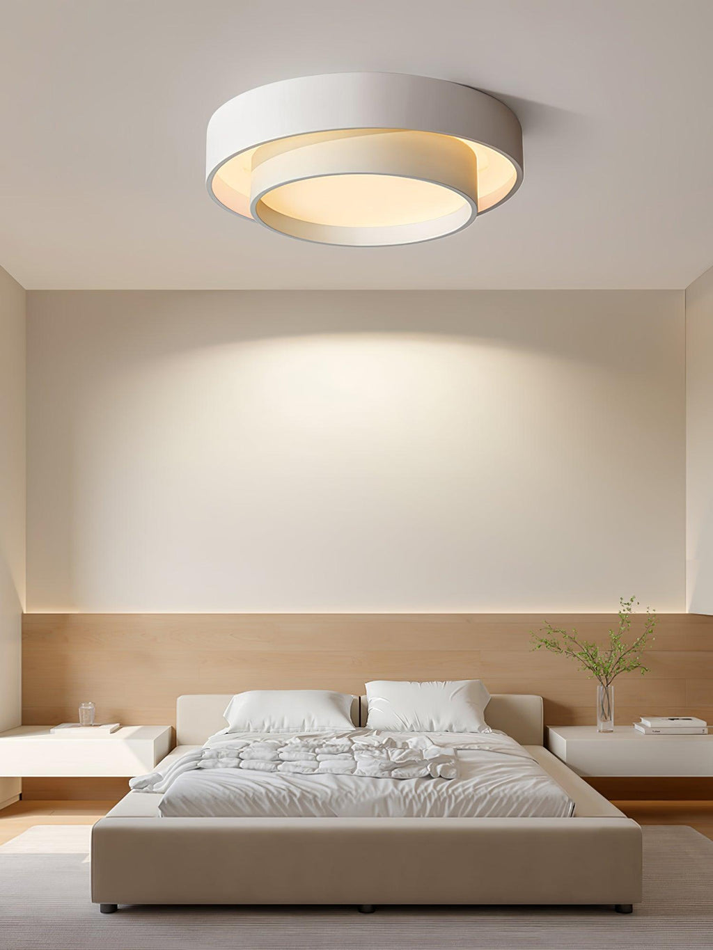 LED Ceiling Lamp | Dimmable, Integrated LED & Stylish Design for Living Room and Bedrooms