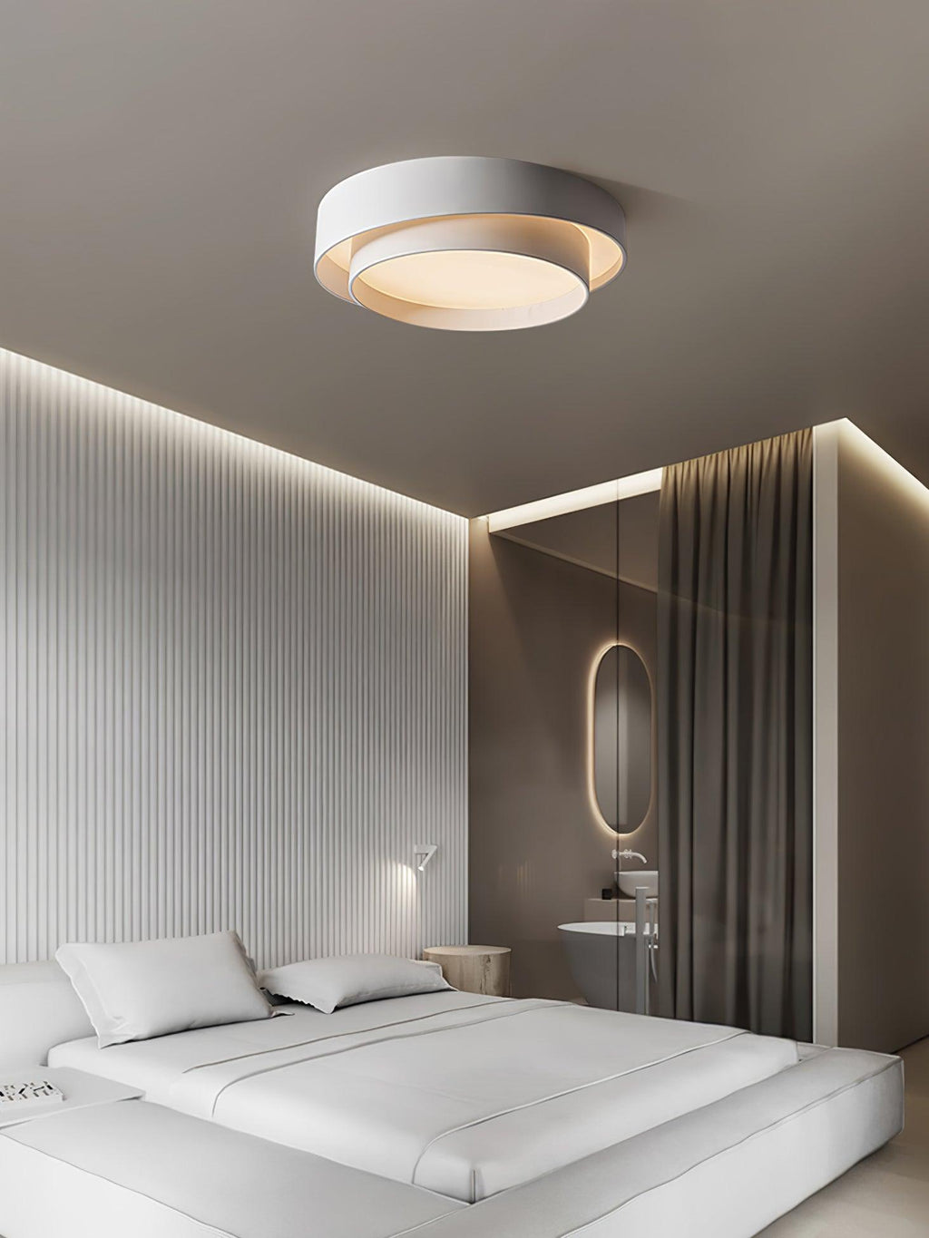 LED Ceiling Lamp | Dimmable, Integrated LED & Stylish Design for Living Room and Bedrooms