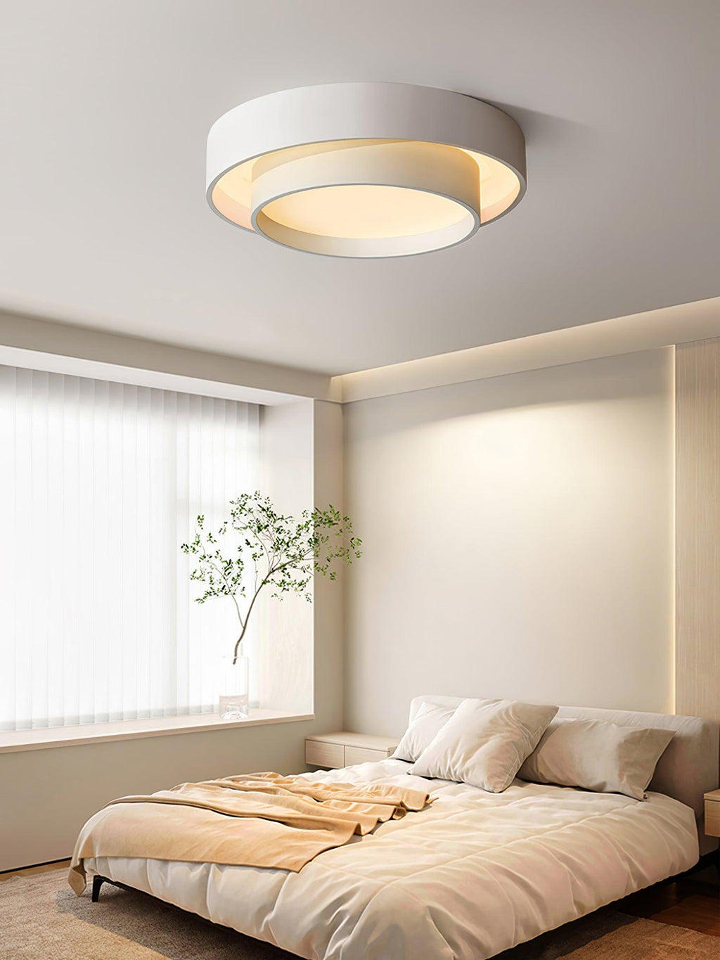 LED Ceiling Lamp | Dimmable, Integrated LED & Stylish Design for Living Room and Bedrooms