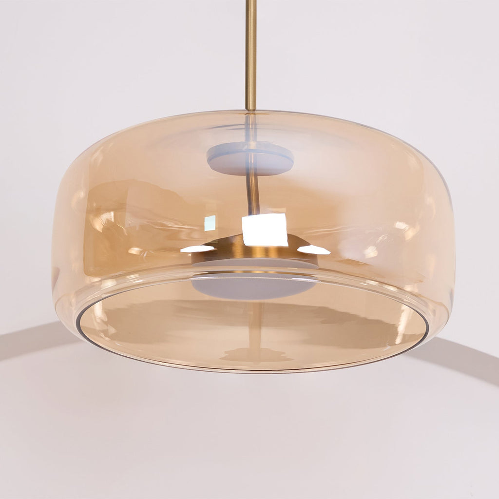 Metro Sphere Glass Pendant Lamp - Modern Hanging Light Fixture for Kitchen Island & Dining Room
