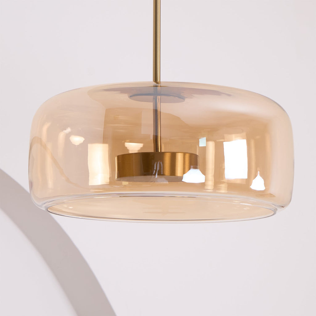 Metro Sphere Glass Pendant Lamp - Modern Hanging Light Fixture for Kitchen Island & Dining Room