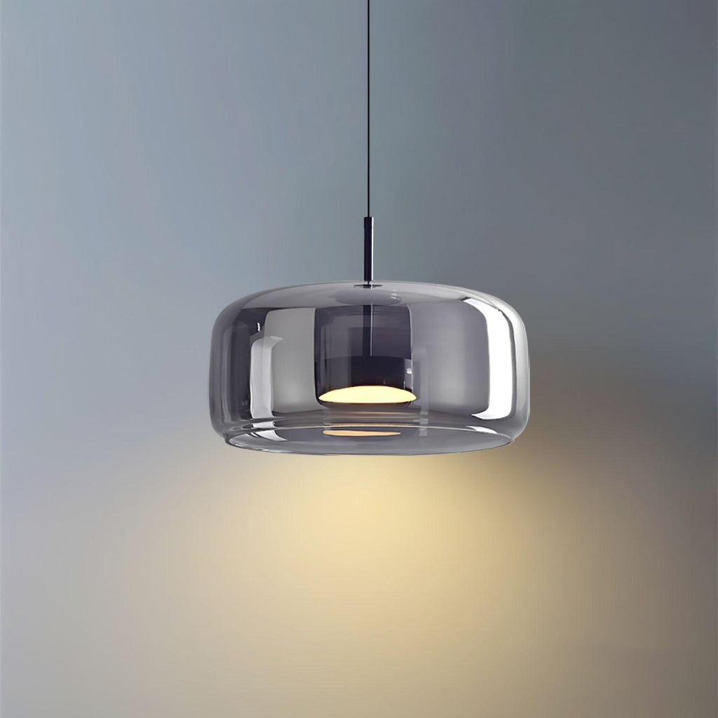 Metro Sphere Glass Pendant Lamp - Modern Hanging Light Fixture for Kitchen Island & Dining Room