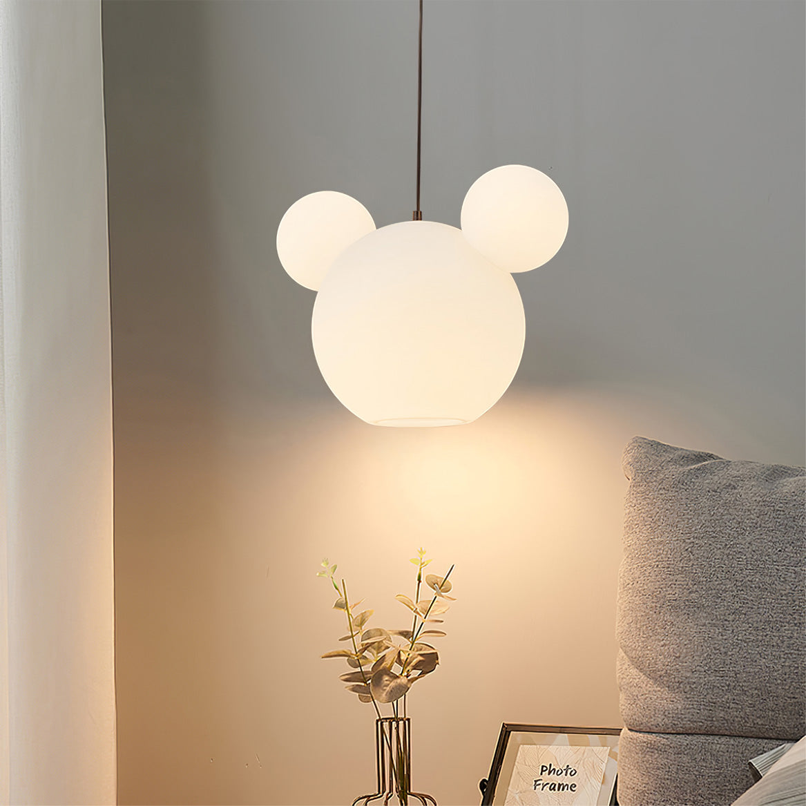 LED Pendant Light Fixture - Mickey Design - Ideal for Kids' Rooms, Playrooms & Nurseries