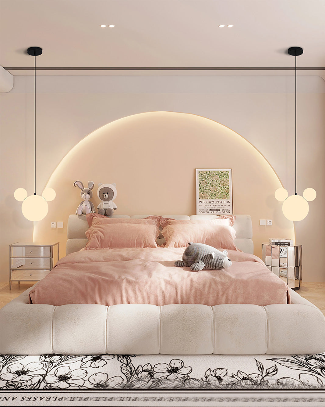 LED Pendant Light Fixture - Mickey Design - Ideal for Kids' Rooms, Playrooms & Nurseries