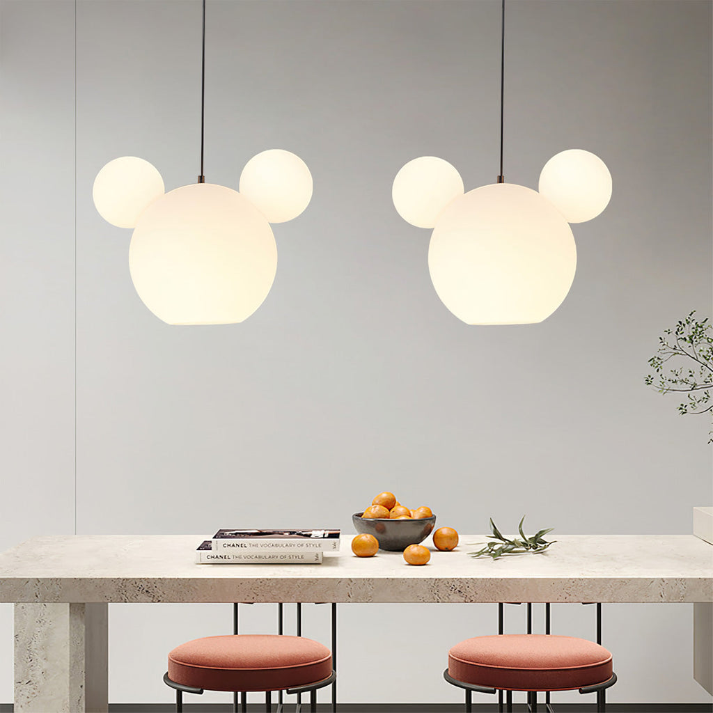 LED Pendant Light Fixture - Mickey Design - Ideal for Kids' Rooms, Playrooms & Nurseries