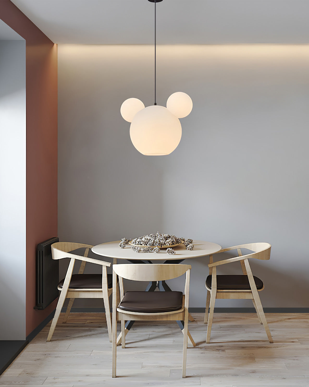 LED Pendant Light Fixture - Mickey Design - Ideal for Kids' Rooms, Playrooms & Nurseries
