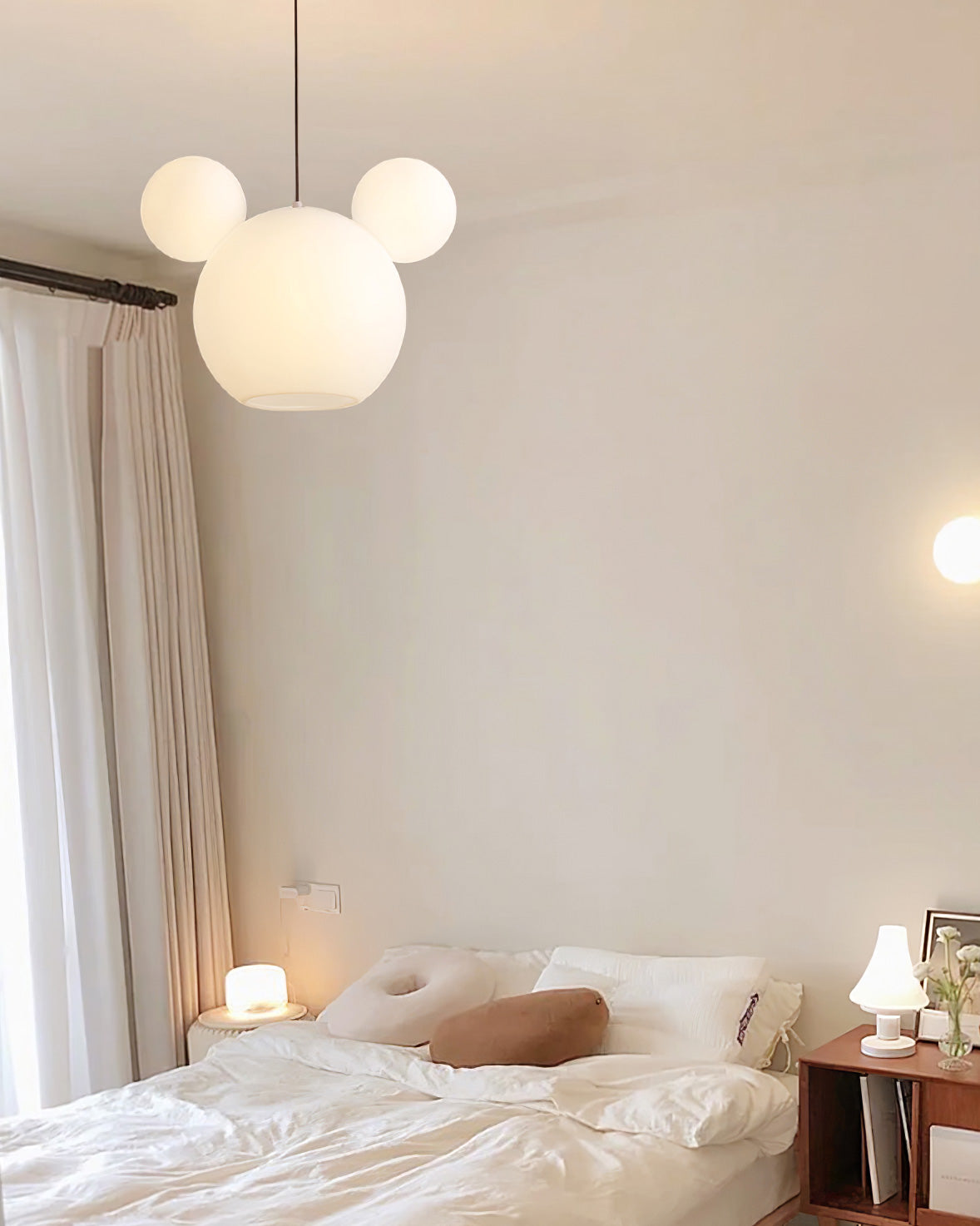 LED Pendant Light Fixture - Mickey Design - Ideal for Kids' Rooms, Playrooms & Nurseries