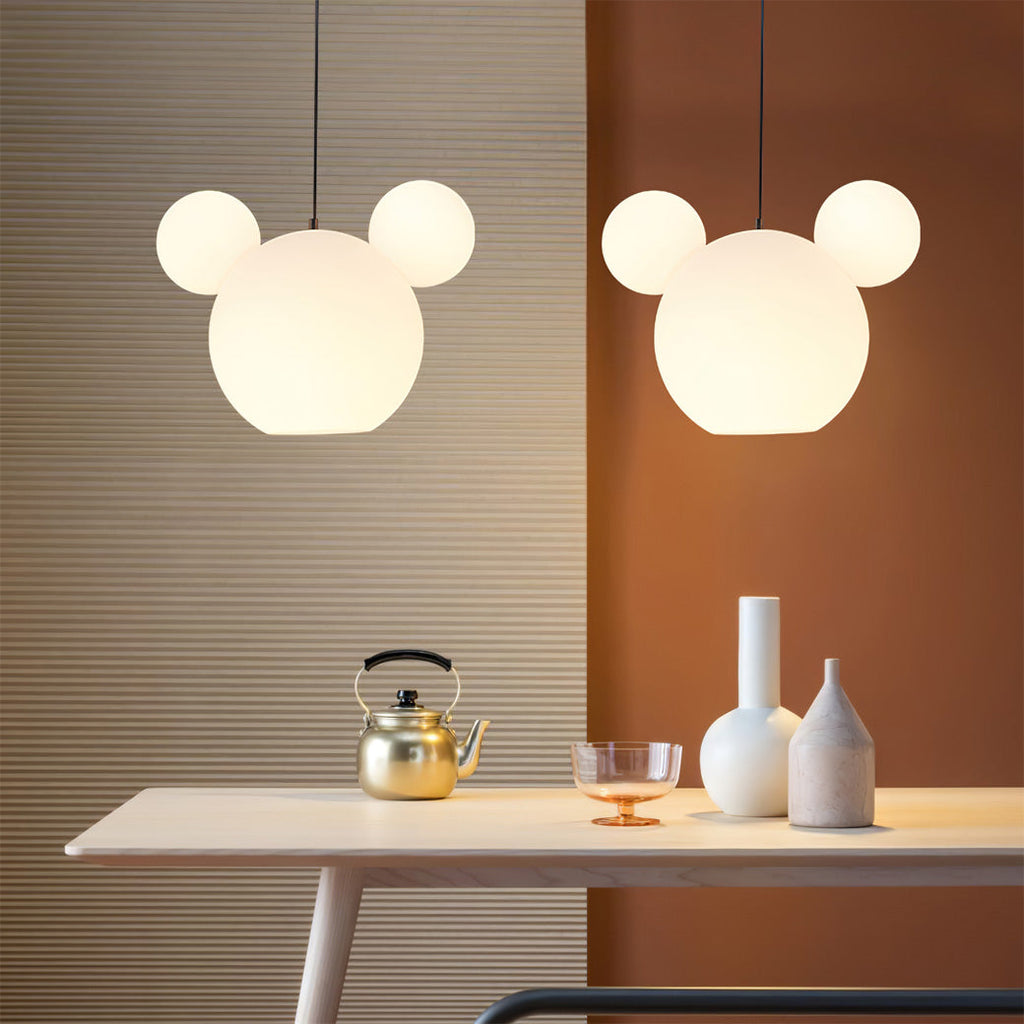 LED Pendant Light Fixture - Mickey Design - Ideal for Kids' Rooms, Playrooms & Nurseries