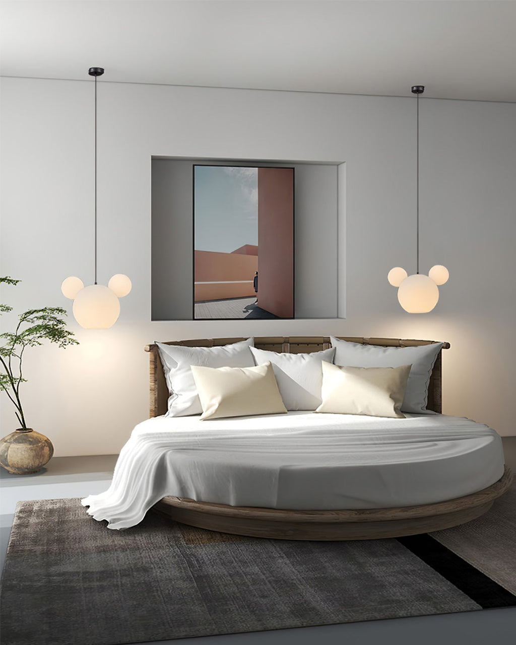 LED Pendant Light Fixture - Mickey Design - Ideal for Kids' Rooms, Playrooms & Nurseries