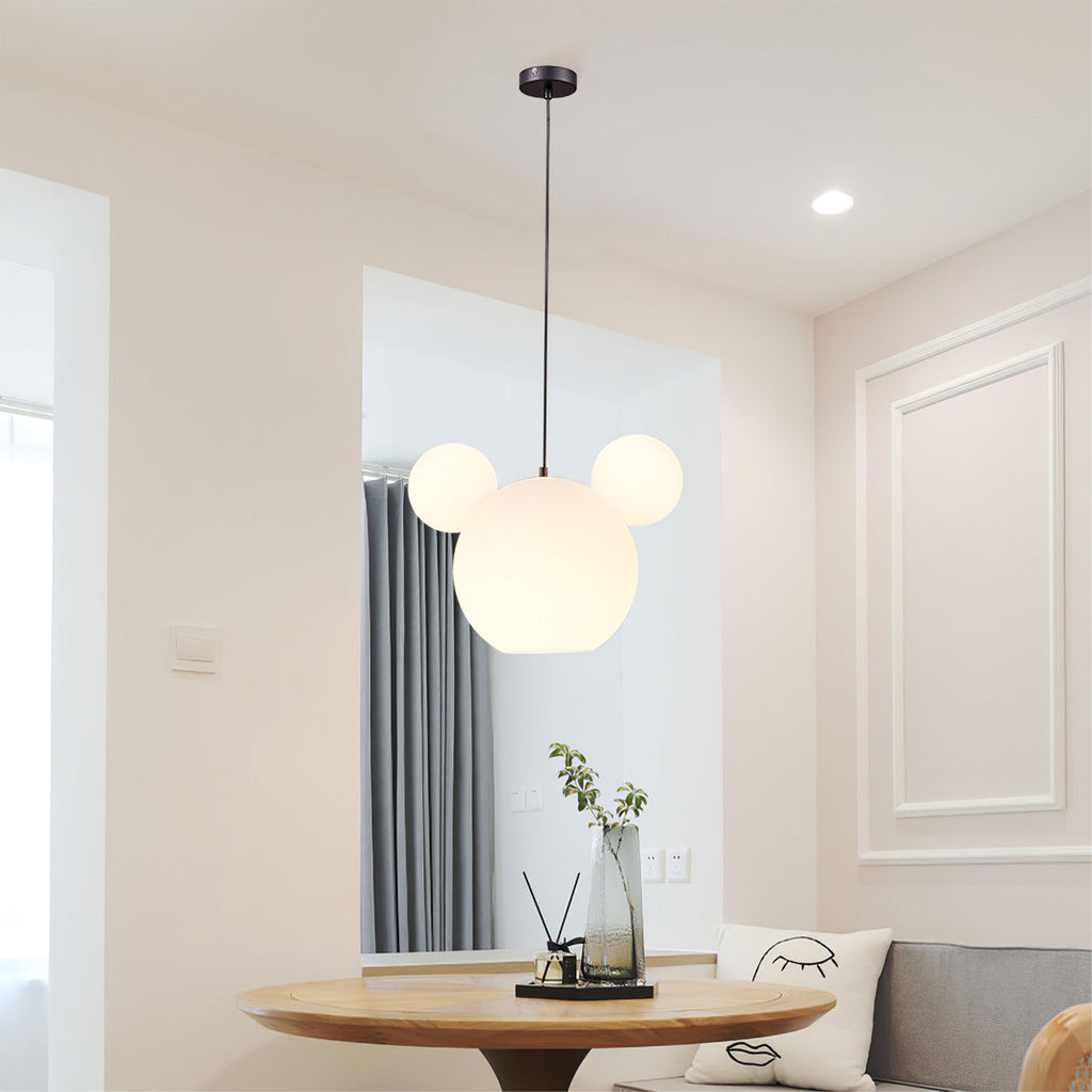 LED Pendant Light Fixture - Mickey Design - Ideal for Kids' Rooms, Playrooms & Nurseries