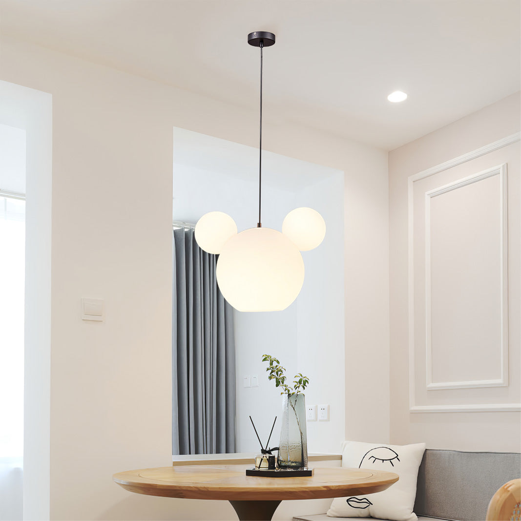 LED Pendant Light Fixture - Mickey Design - Ideal for Kids' Rooms, Playrooms & Nurseries
