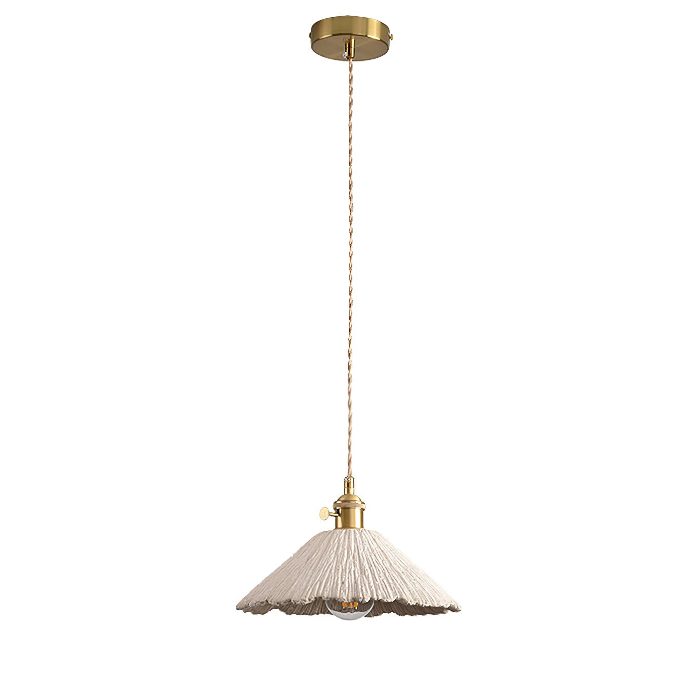 Microcement Pendant Lamp | Gray Cement Finish, Adjustable Height & Ideal for Modern Indoor Spaces