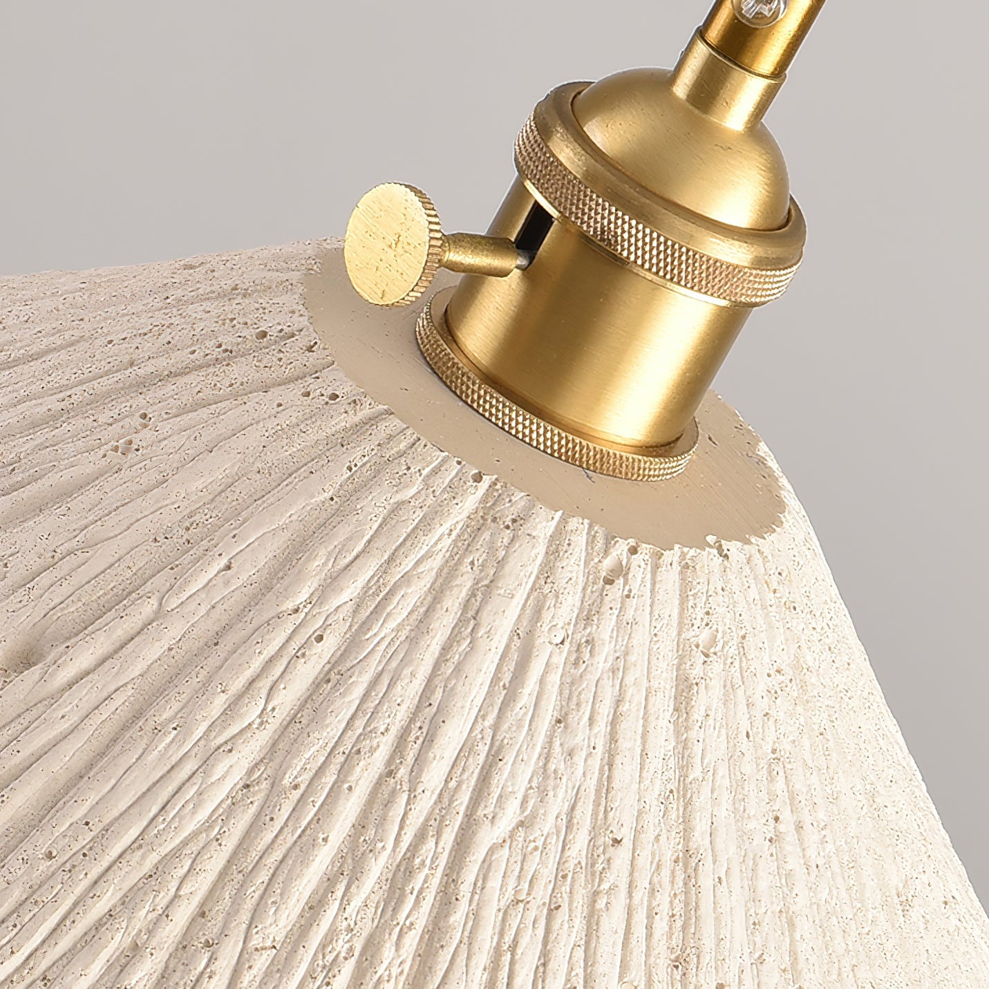 Microcement Pendant Lamp | Gray Cement Finish, Adjustable Height & Ideal for Modern Indoor Spaces