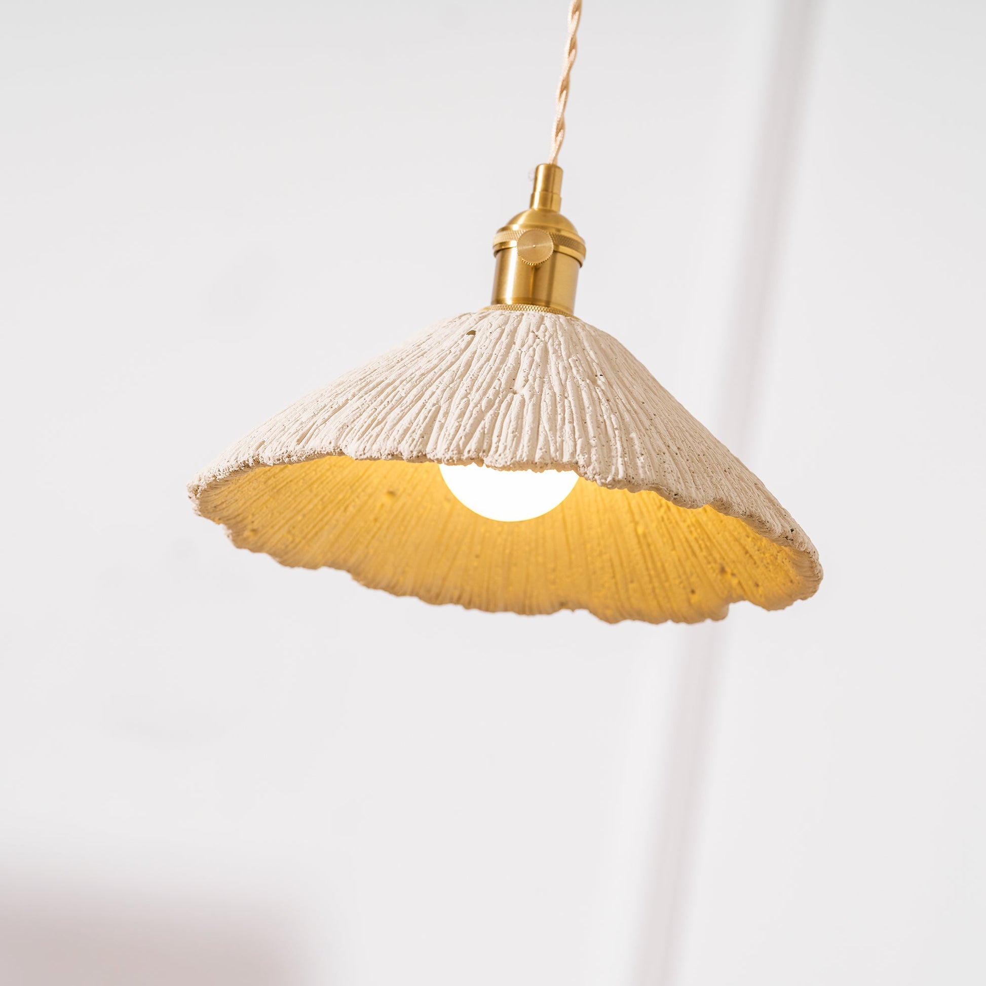 Microcement Pendant Lamp | Gray Cement Finish, Adjustable Height & Ideal for Modern Indoor Spaces