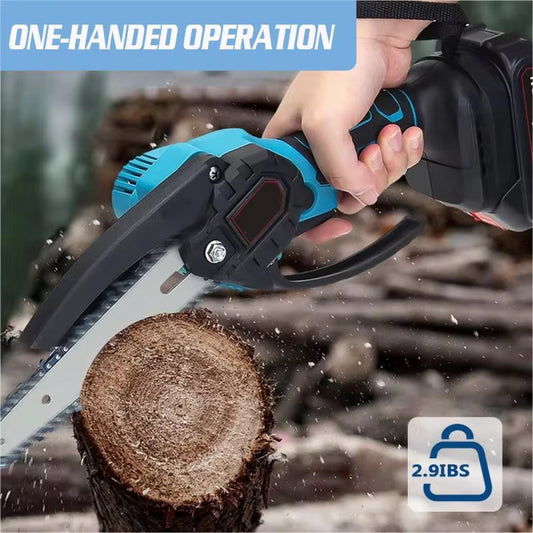 Cordless Electric Mini Chainsaw - Compact & Lightweight Battery-Powered Cutter