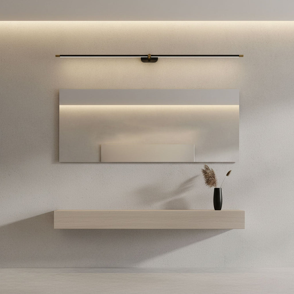 Minimalist Linear Rechargeable Wall Lamp | Touch Sensor, USB Charging & Ideal for Bathrooms and Vanity Mirrors