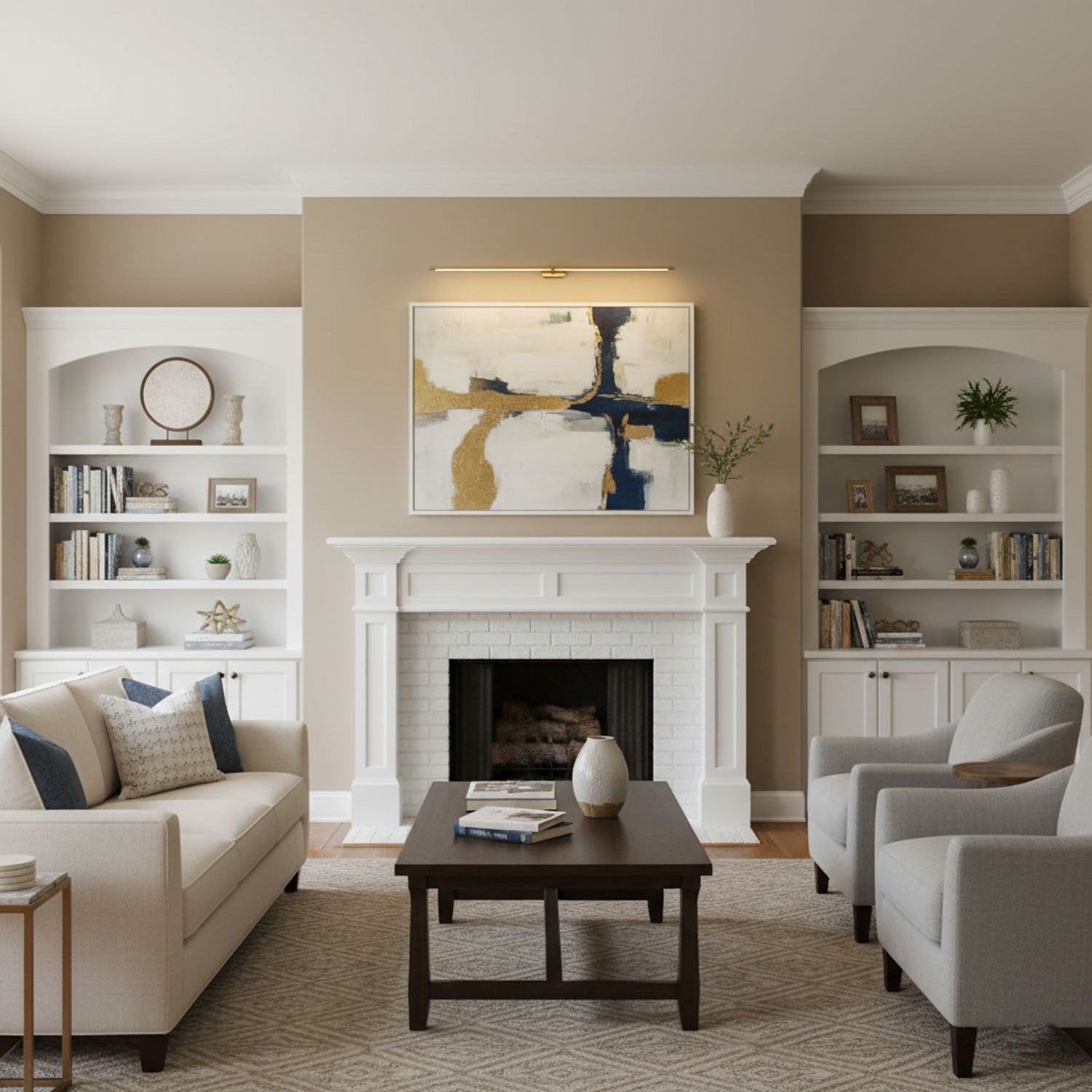 Minimalist Linear Rechargeable Wall Lamp | Touch Sensor, USB Charging & Ideal for Bathrooms and Vanity Mirrors