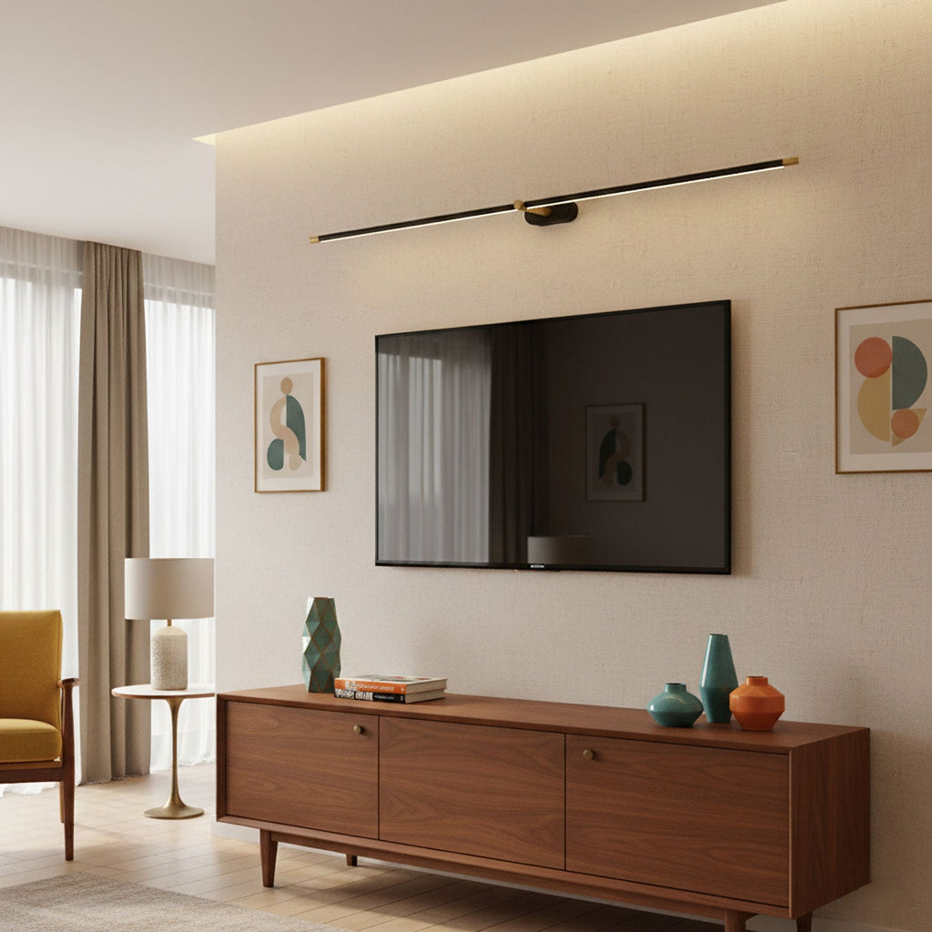 Minimalist Linear Rechargeable Wall Lamp | Touch Sensor, USB Charging & Ideal for Bathrooms and Vanity Mirrors