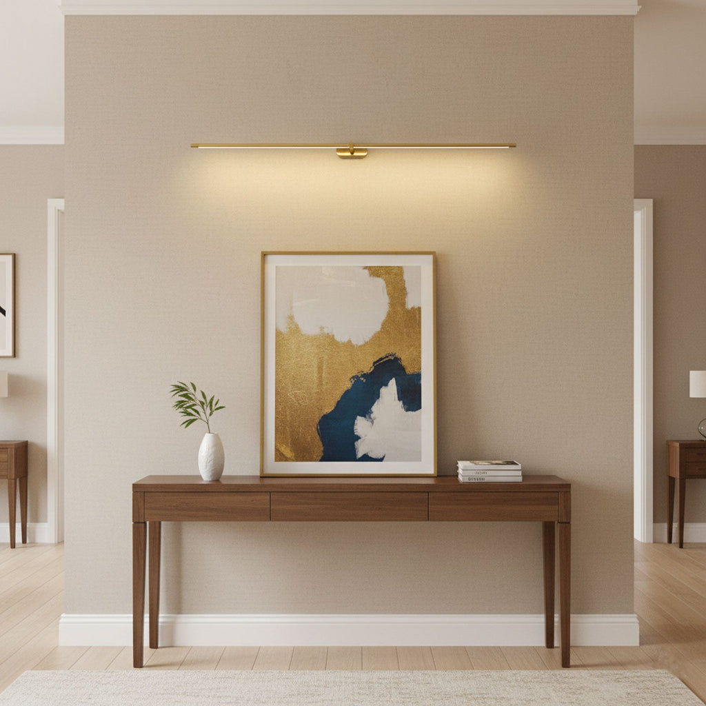 Minimalist Linear Rechargeable Wall Lamp | Touch Sensor, USB Charging & Ideal for Bathrooms and Vanity Mirrors